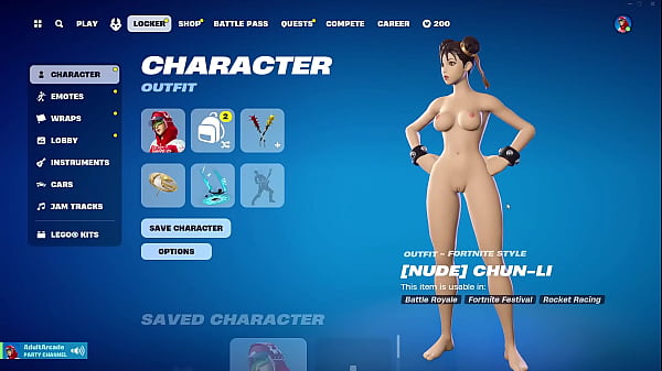 Fortnite Nude Game Play – Chun-Li Nude Mod (Part 02) [18 ] Adult Porn Gamming